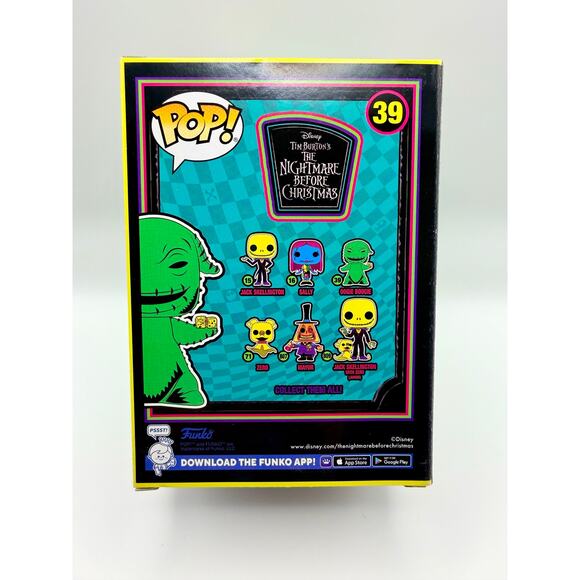 Oogie Boogie #39 – Nightmare Before Christmas Blacklight Funko Pop (Excellent) - Picture 3 of 6
